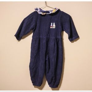 Vintage navy romper